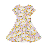 Princess Swan Waisted Dress