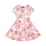 Santa Gingham Waisted Dress