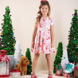 Santa Gingham Waisted Dress