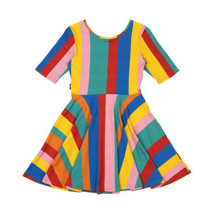 Rainbow Stripes Mabel Dress