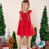 Red Christmas Angel Dress