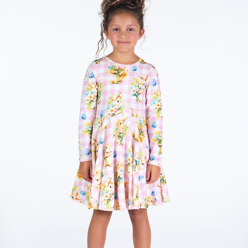 BUNNY BOUQUET WAISTED DRESS