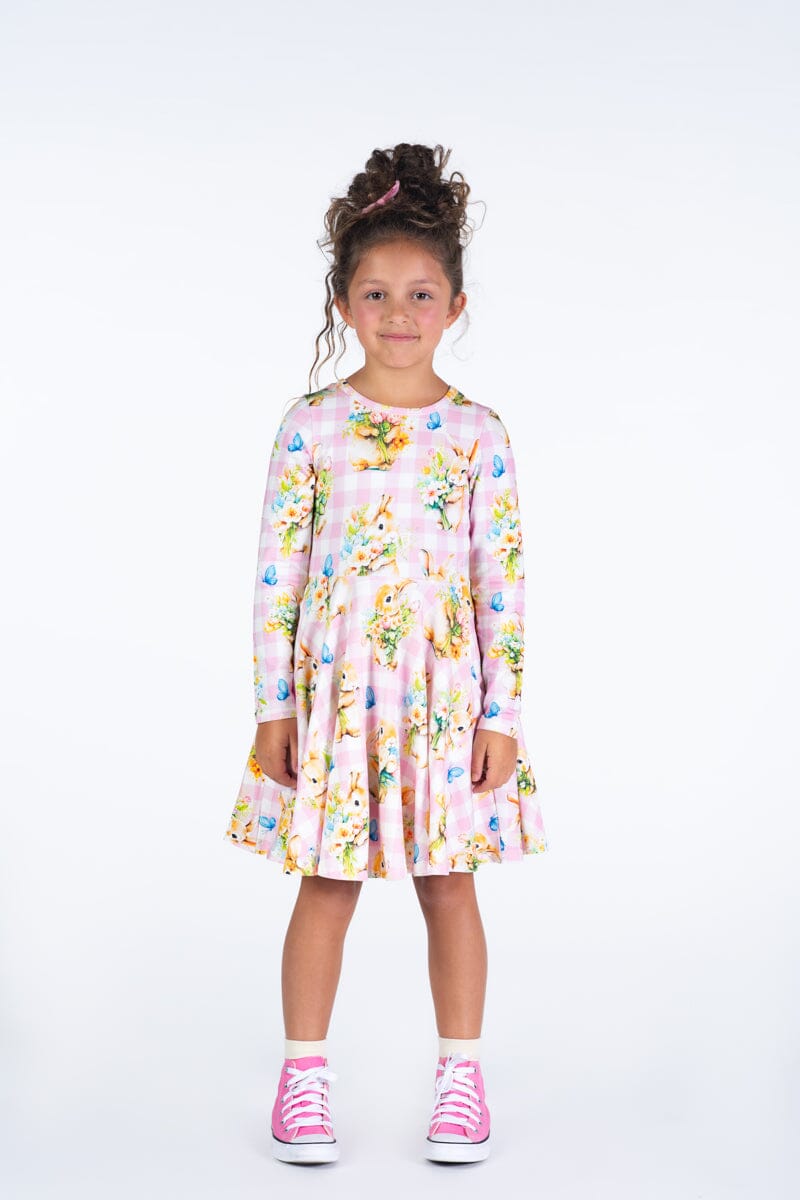 BUNNY BOUQUET WAISTED DRESS