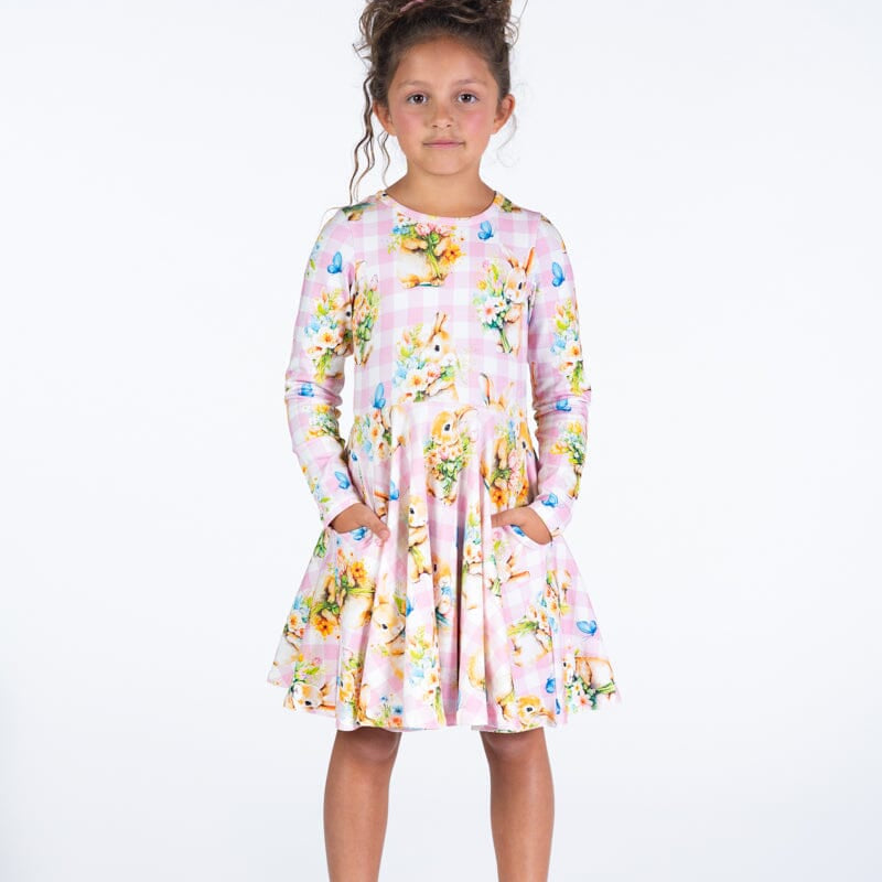 BUNNY BOUQUET WAISTED DRESS