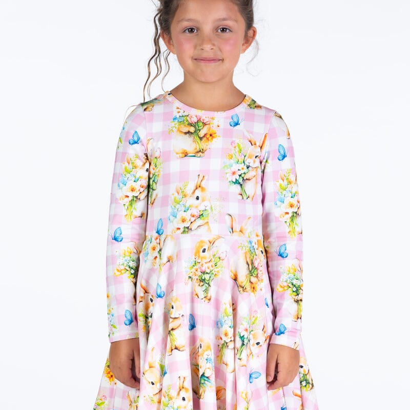 BUNNY BOUQUET WAISTED DRESS