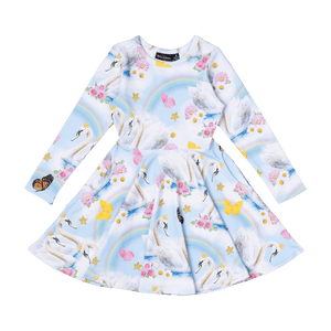 SWAN LAKE WAISTED DRESS