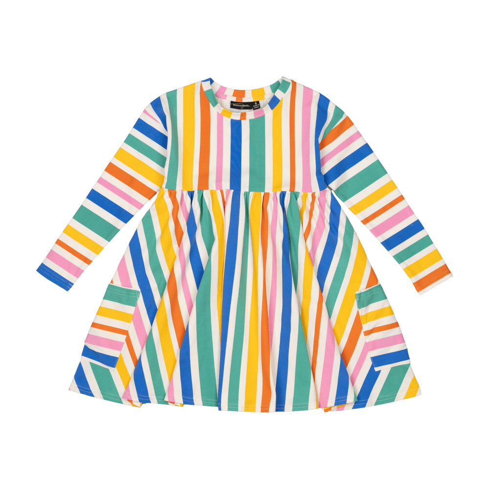 RAINBOW STRIPES DRESS