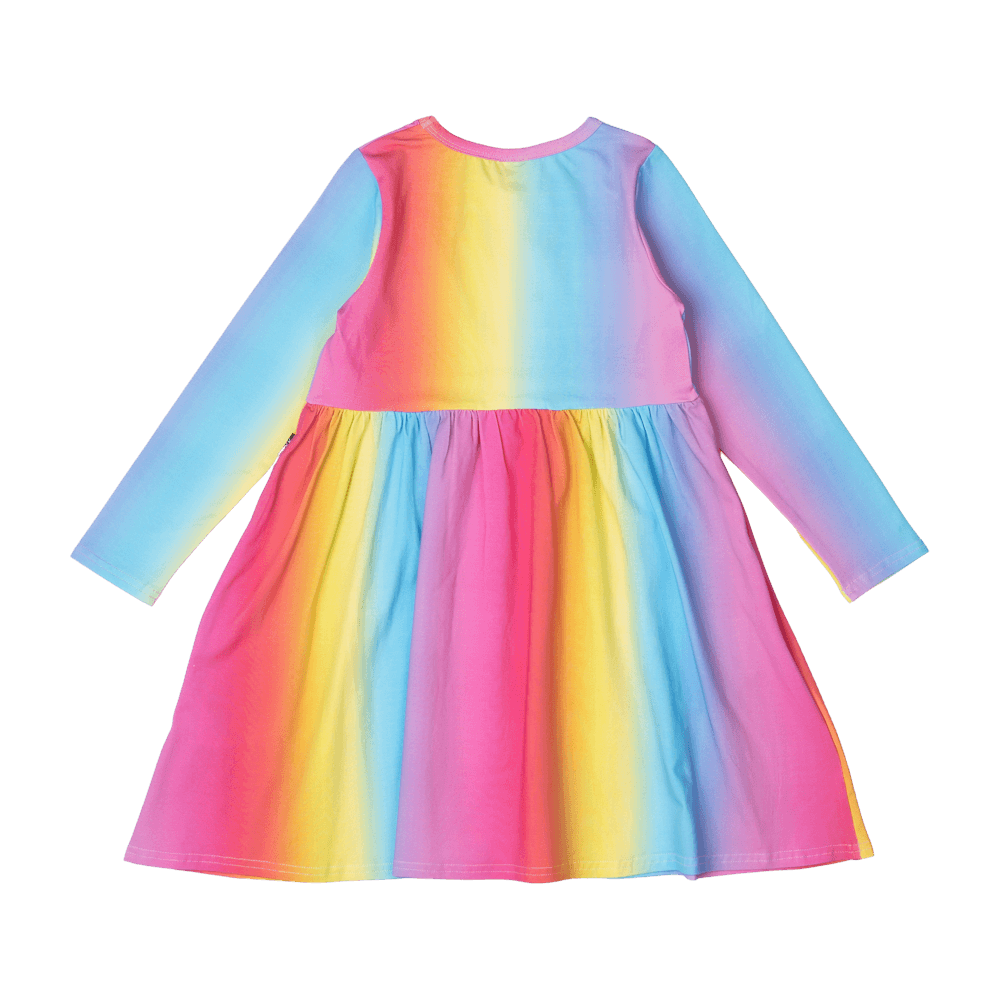 RAINBOW LONG SLEEVE DRESS