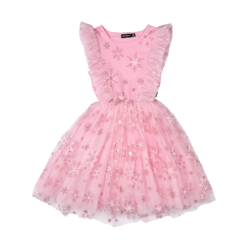 Pink Snowflake Party Dress