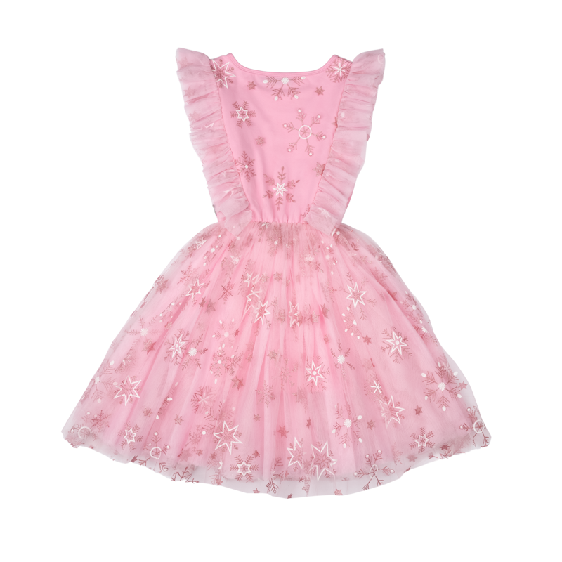 Pink Snowflake Party Dress