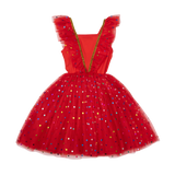 Red Party Tulle Dress
