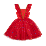 Red Party Tulle Dress