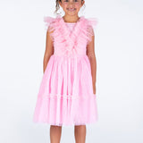 PINK HEART TULLE PARTY DRESS