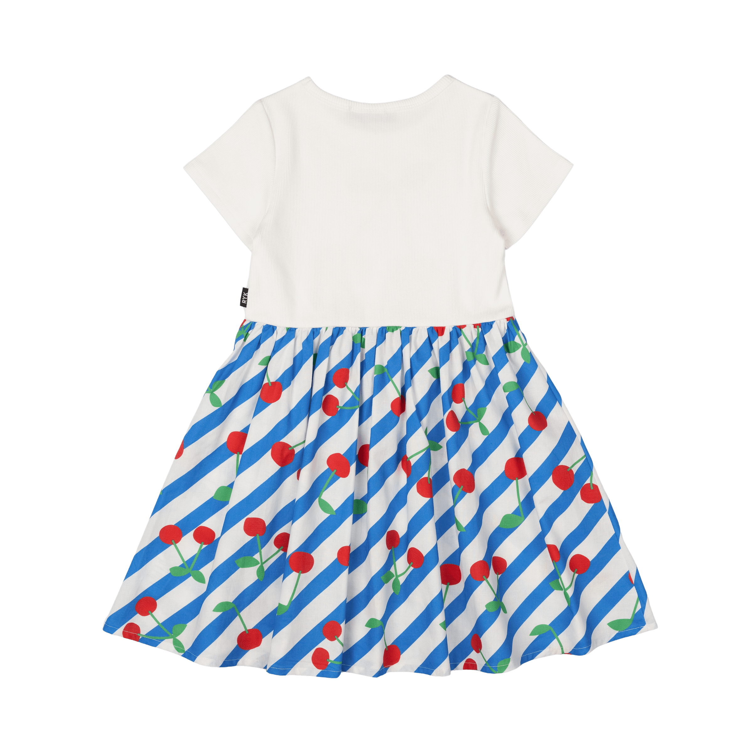 Cherry Stripes T-Shirt Dress