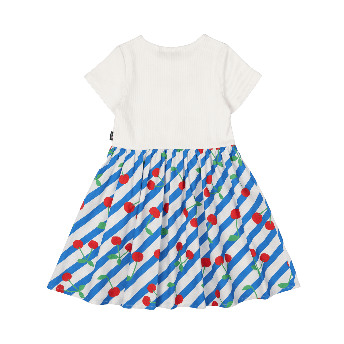 Cherry Stripes T-Shirt Dress