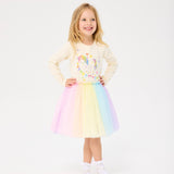 Unicorn Flags Long Sleeve Circus Dress