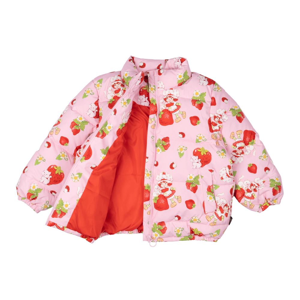STRAWBERRIES FOREVER PADDED JACKET WITH LINING