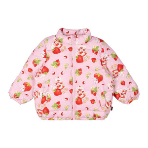 STRAWBERRIES FOREVER PADDED JACKET WITH LINING