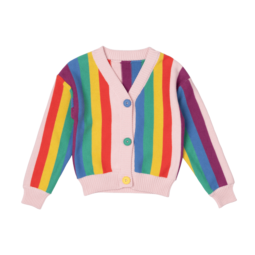 RAINBOW KNIT CARDIGAN Kawaii Kids - Main Image