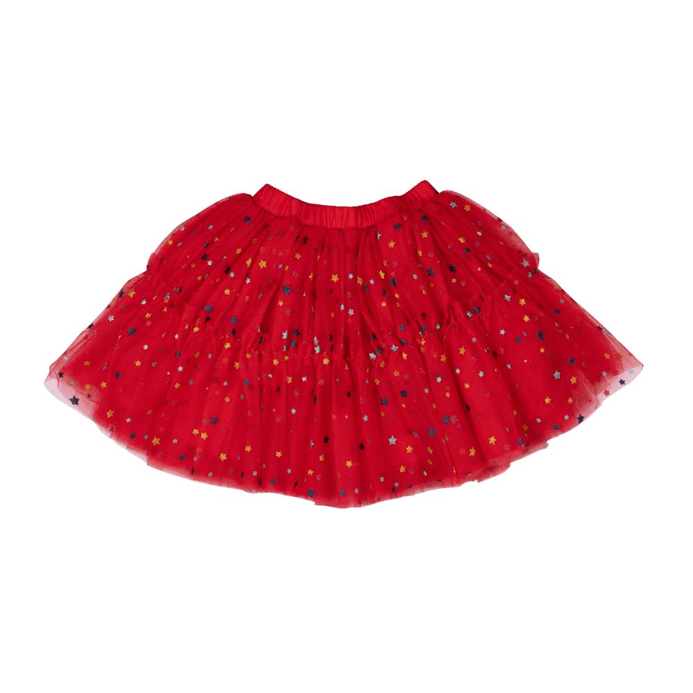 Red Celebration Tulle Skirt
