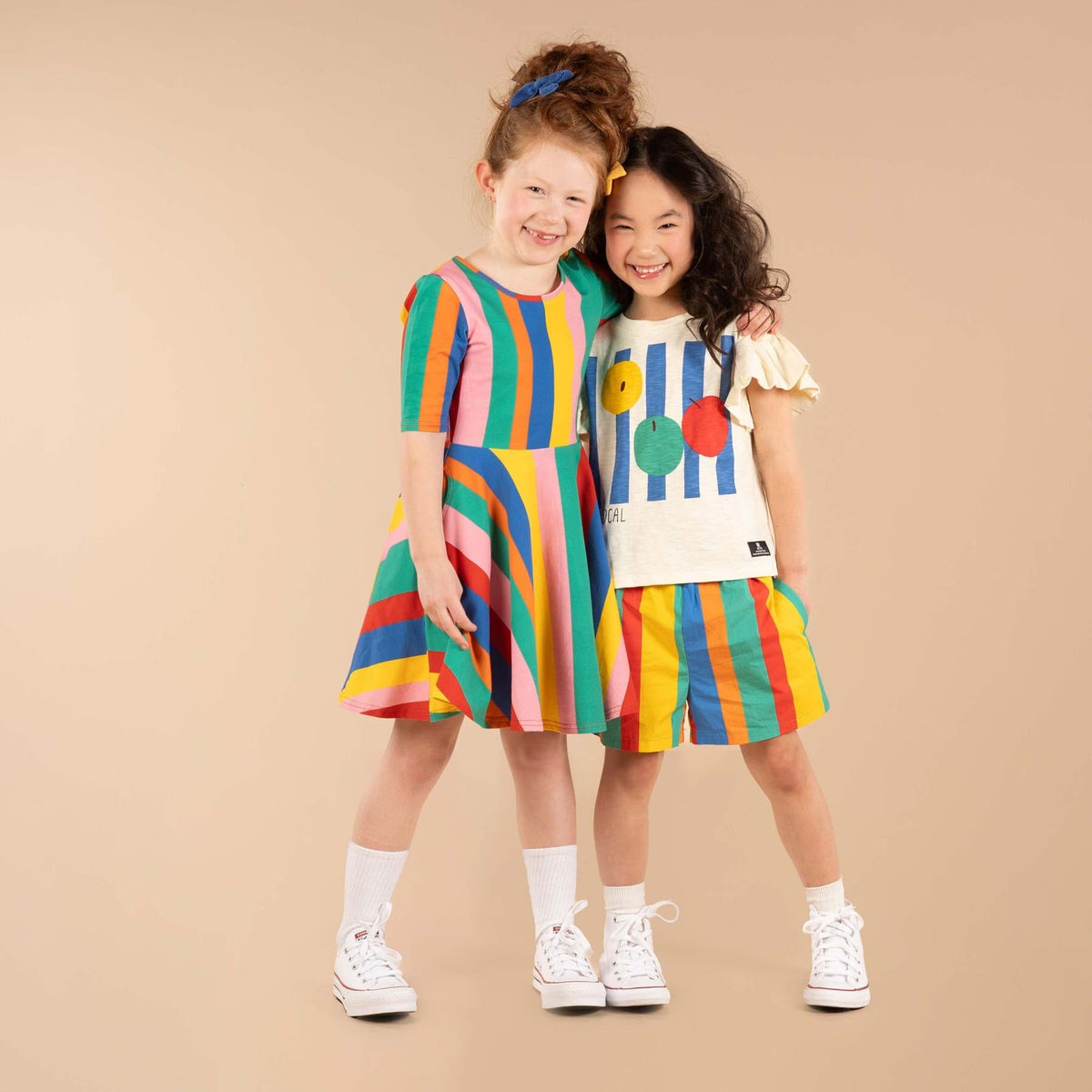Rainbow Stripes Mabel Dress
