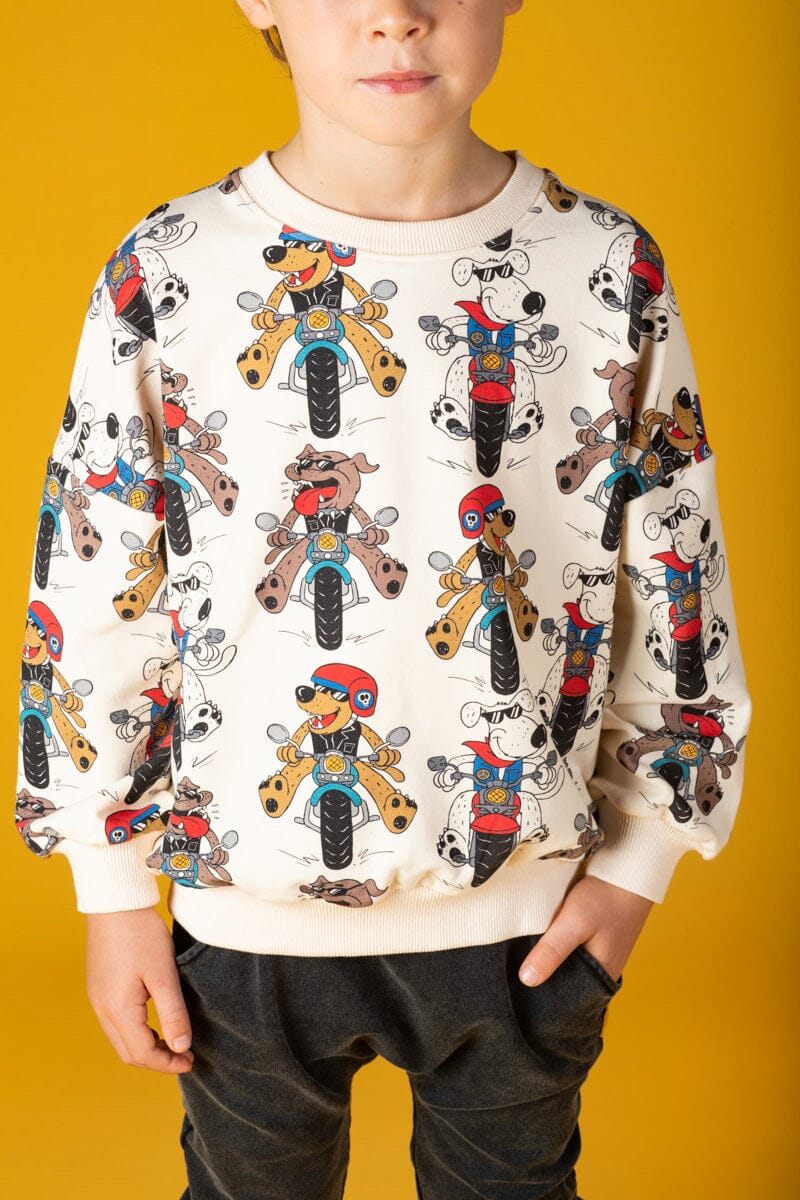 PUPS ON BIKES SWEATSHIRT