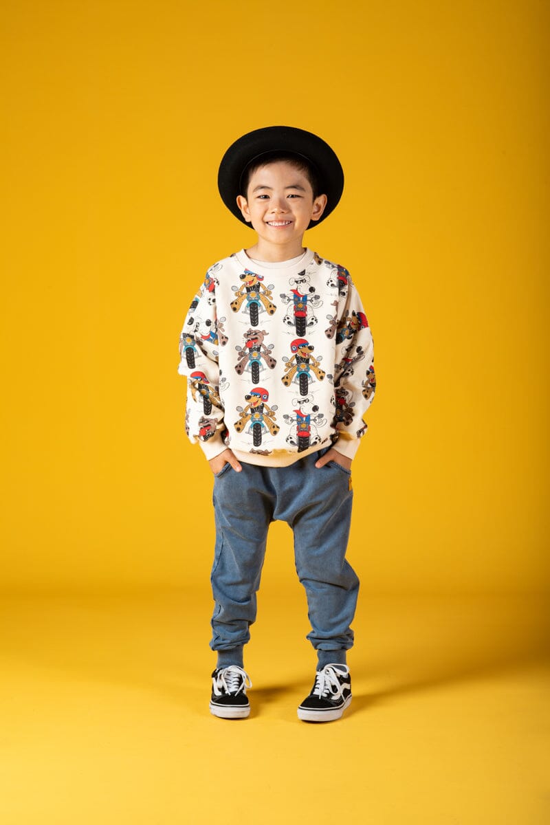 PUPS ON BIKES SWEATSHIRT