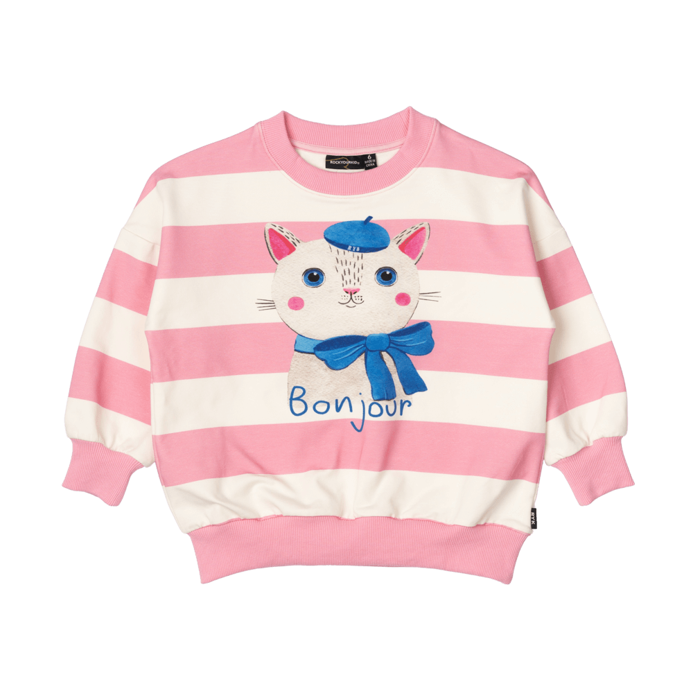 BONJOUR KITTEN SWEATSHIRT