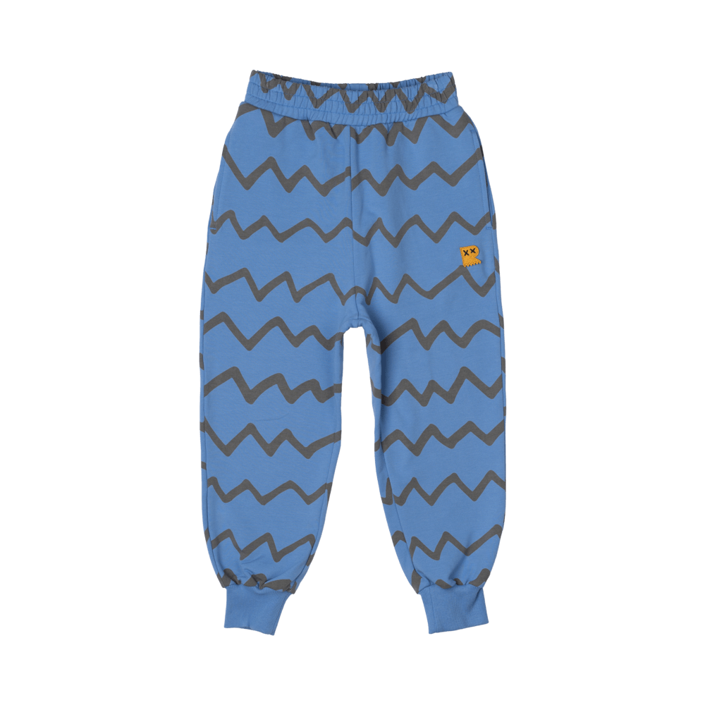 BLUE ZIG ZAG TRACK PANTS
