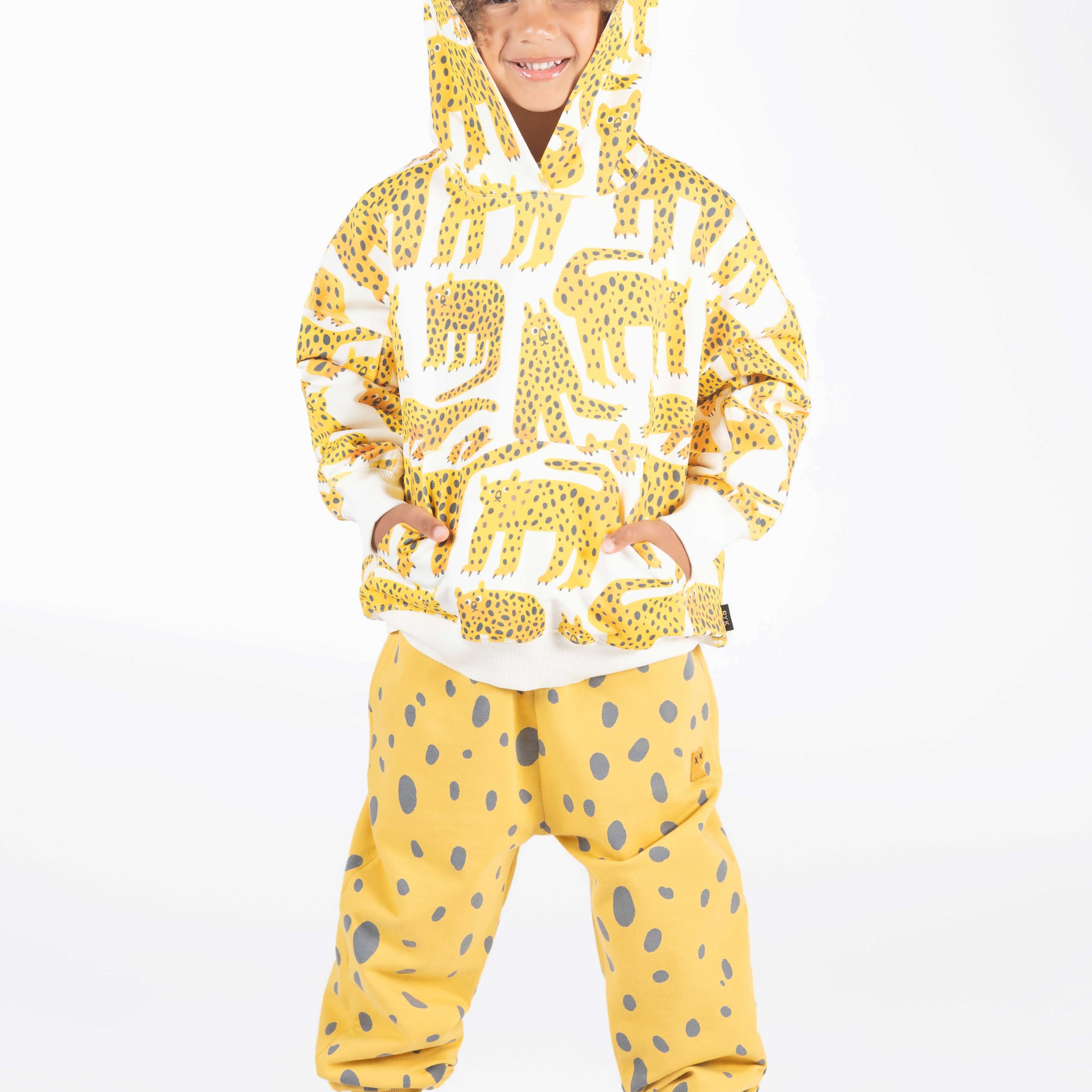 LEOPARD SPOT TRACK PANTS