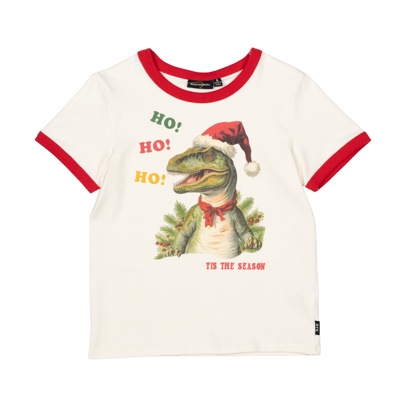 Ho Ho Ho Ringer Tee