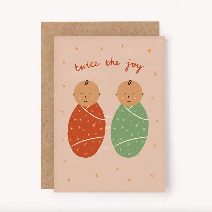 Twins Greeting Card