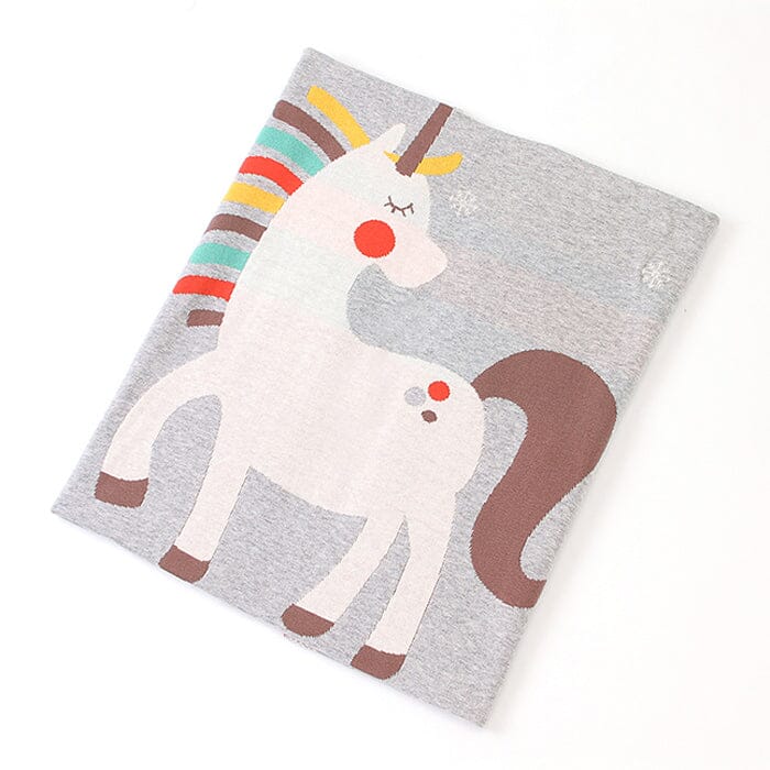 Unicorn Knit Blanket