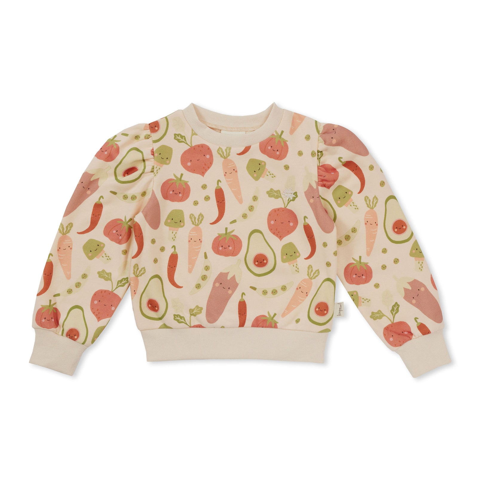 Veggie Crew Yardage Puff Sweater