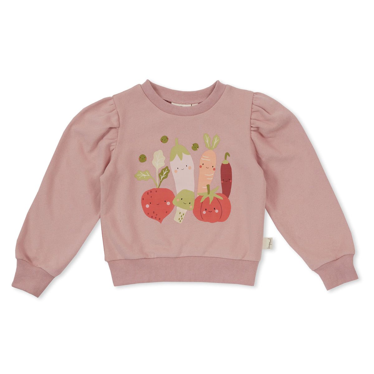 Veggie Crew Placement Puff Sweater