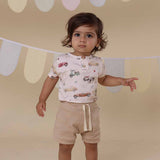 Vintage Cars Short Sleeve Bodysuit