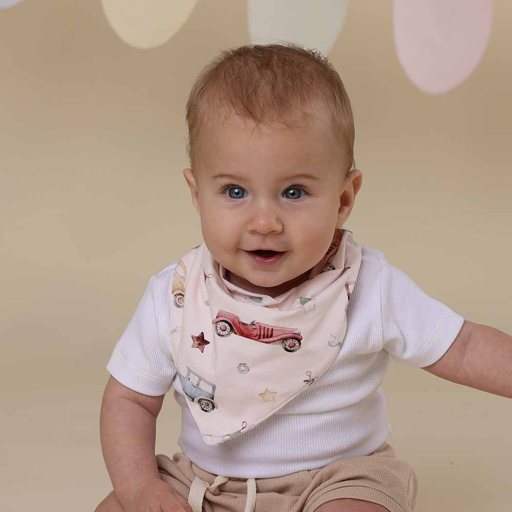 Vintage Cars Dribble Bib