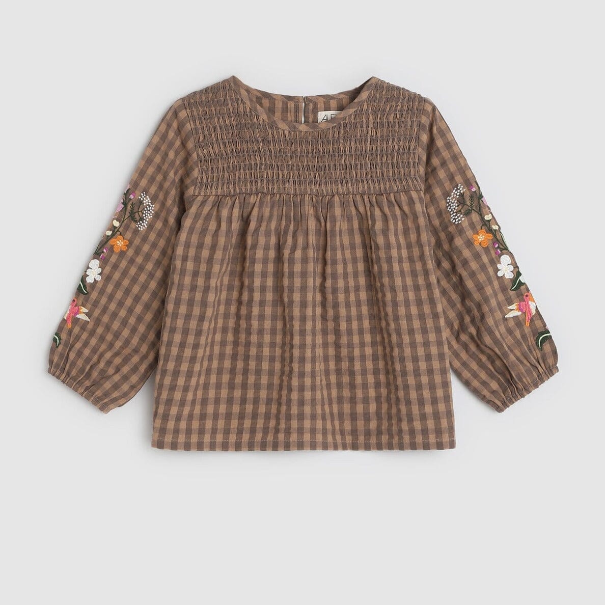 AMELIA TOP - COFFEE/BLACK