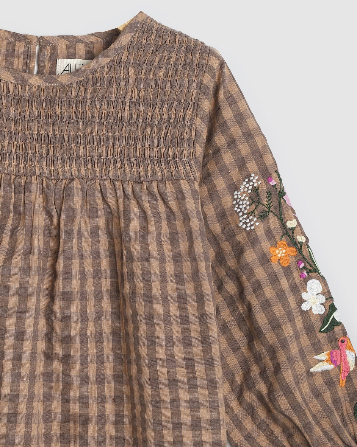 AMELIA TOP - COFFEE/BLACK