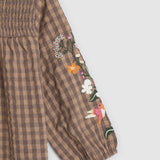 AMELIA TOP - COFFEE/BLACK