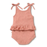 Petal Pink Knitted Pointelle Playsuit