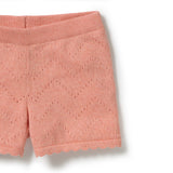 Petal Pink Knitted Pointelle Set