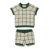 Lagoon Knitted Check Set