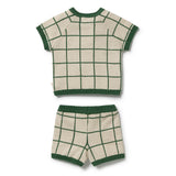 Lagoon Knitted Check Set