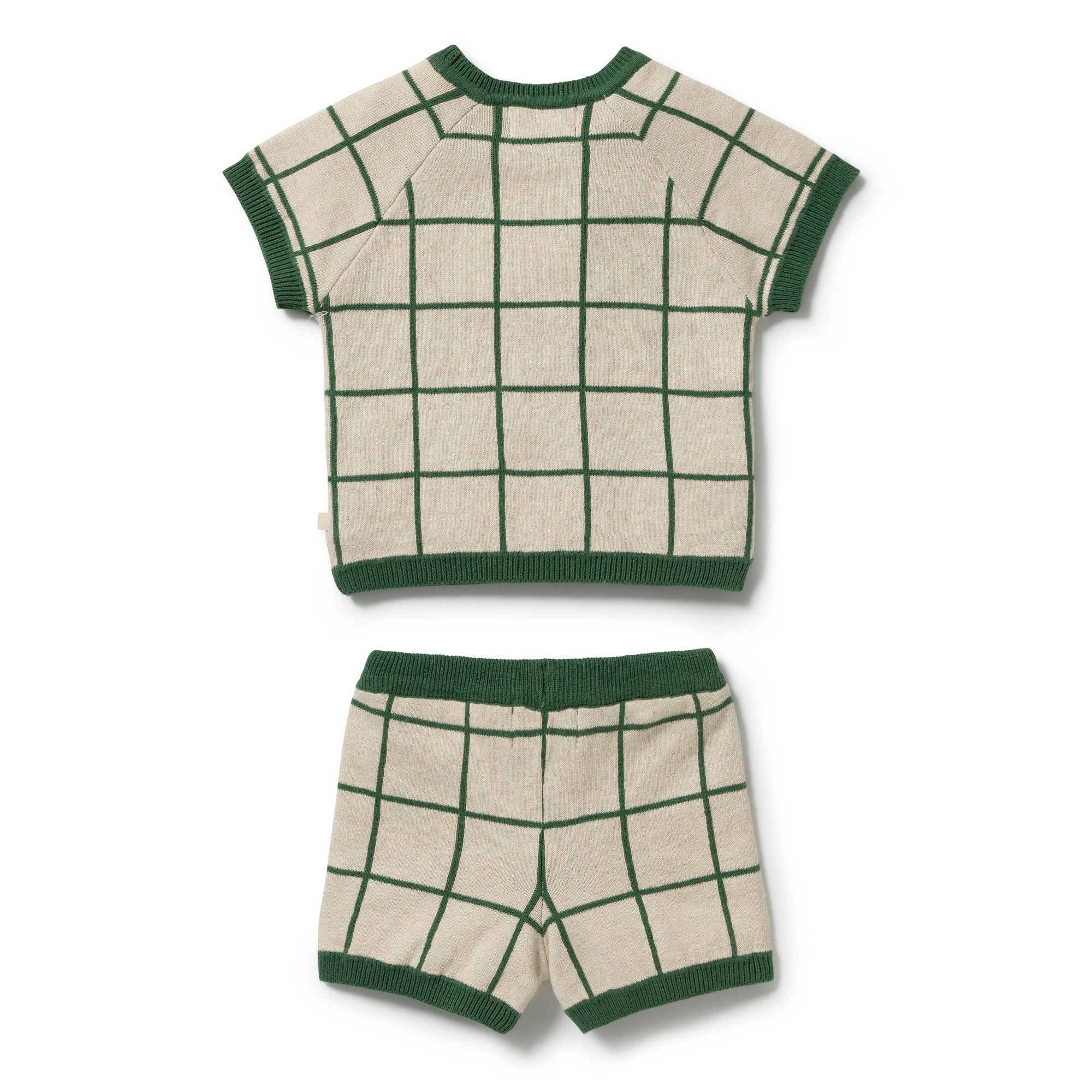 Lagoon Knitted Check Set