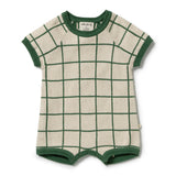 Lagoon Knitted Check Growsuit