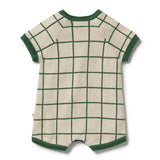 Lagoon Knitted Check Growsuit