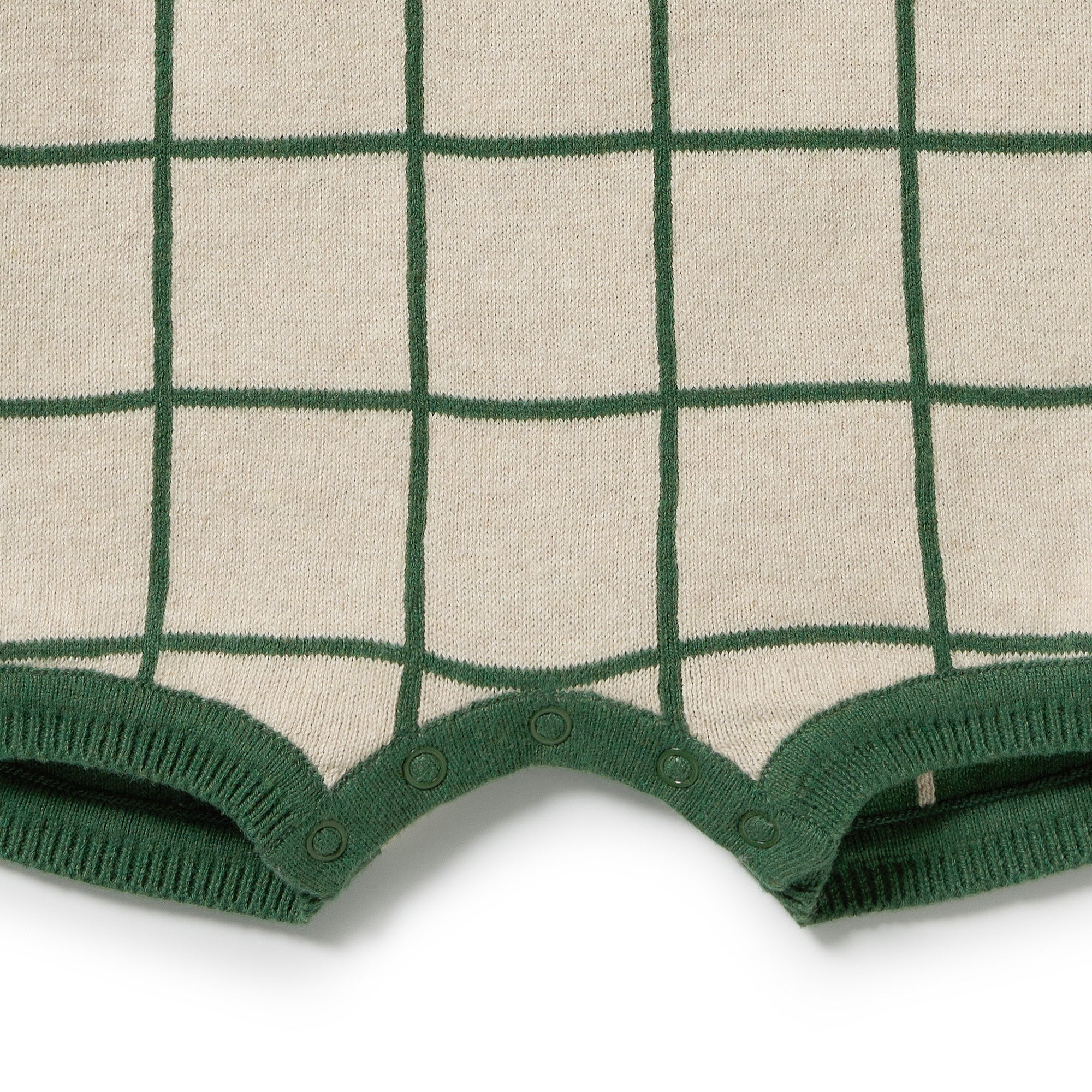 Lagoon Knitted Check Growsuit