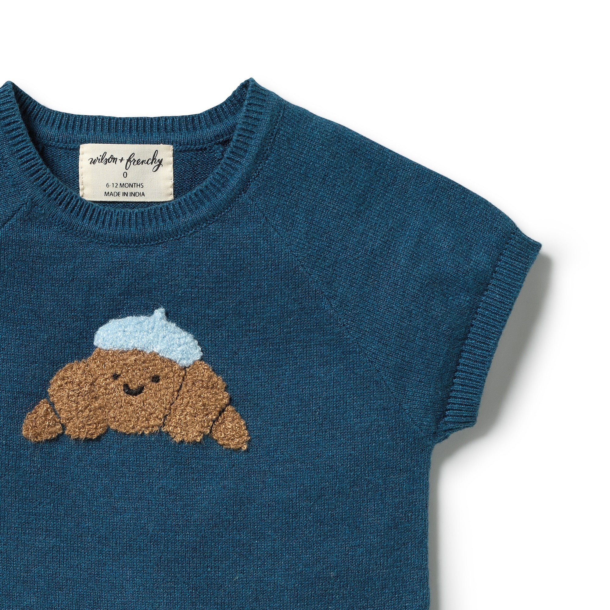 Little Croissant Knitted Growsuit