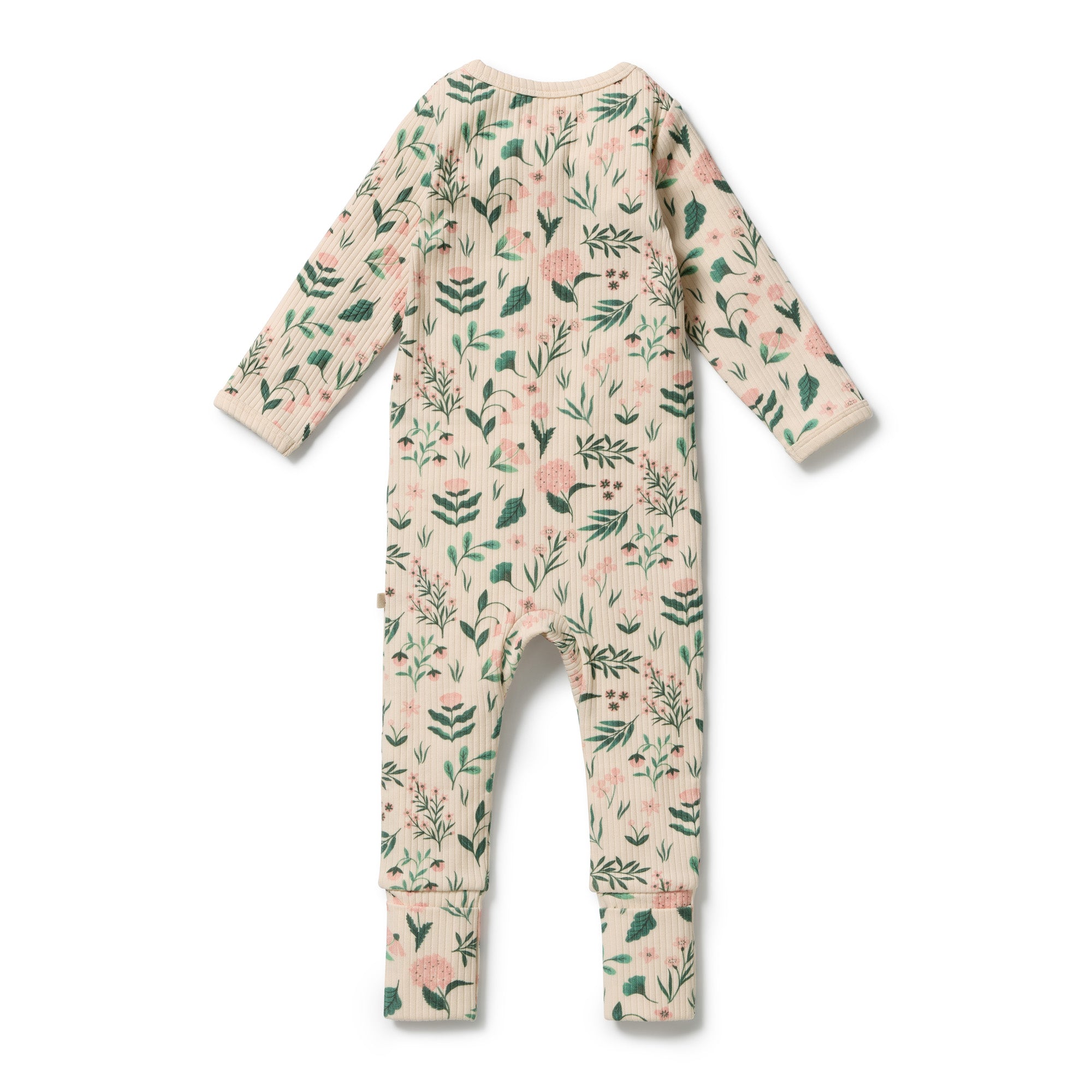 Sweet Bloom Zipsuit With Feet